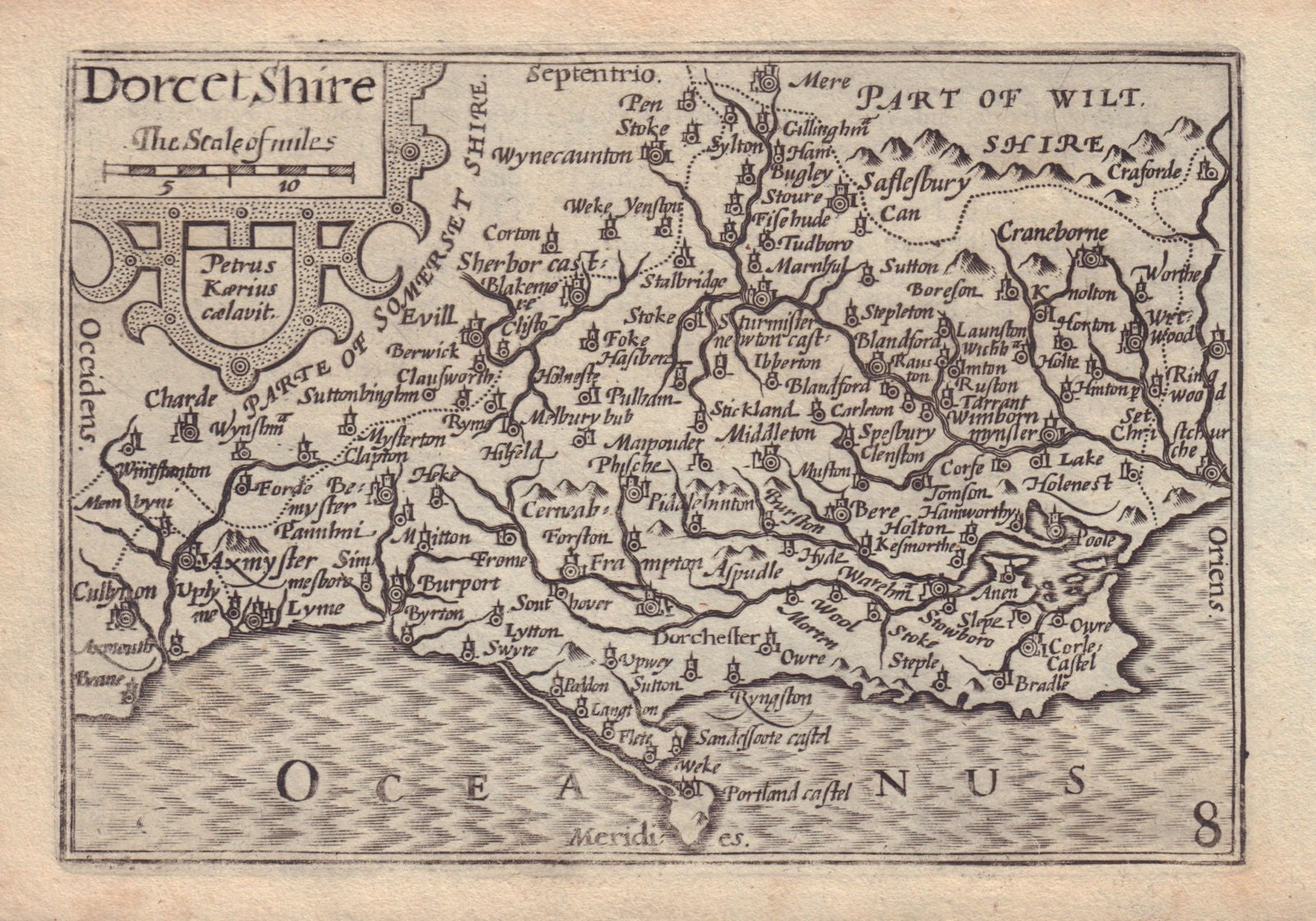 Dorcetshire by van den Keere.
